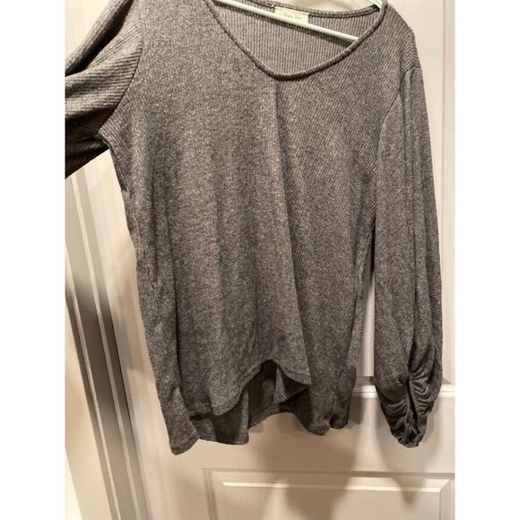 Beeson River Large Charcoal Grey Bell Sleeve Sweater – EUC - Picture 2 of 6